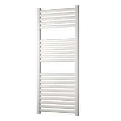 【White Oval Flat Towel Radiator】