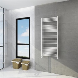 【White Flat Towel Radiator】