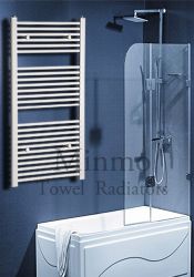 【White Flat Towel Radiator】