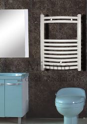 【White Curved Towel Radiator】