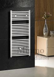 【White Curved Towel Radiator】