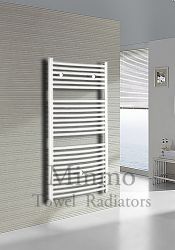 【White Curved Towel Radiator】