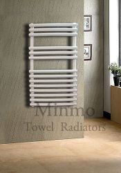 【White Tube On Tube Towel Radiator】